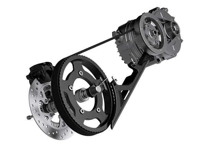 Motor and Belt Drive