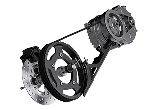 Motor and Belt Drive