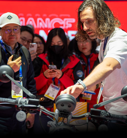 Flying Flea electric motorcycle showcased at CES 2025 booth
