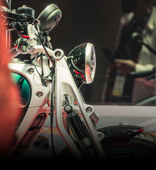 Flying Flea electric motorcycle featured in hero banner image